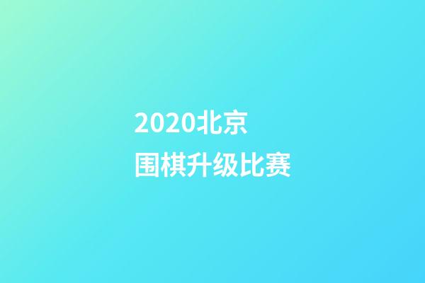 2020北京围棋升级比赛(2020北京围棋升级比赛结果)